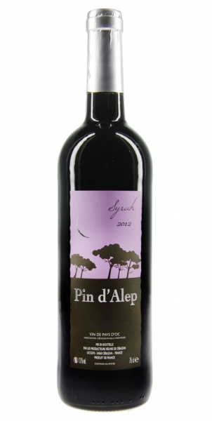Pin dAlep Syrah IGP Vin de Pays dOC 2012