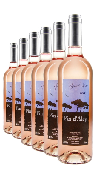 Weinpaket Pin d'Alep Syrah Rosé 2012 (6Fl x 0.75L) 